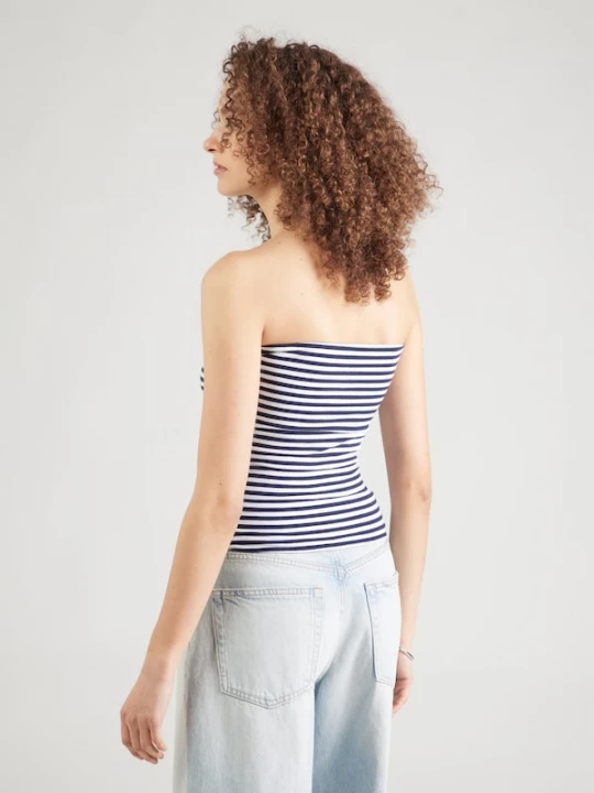 Foto van product HOLLISTER Top 'TAYLOR' navy / wit