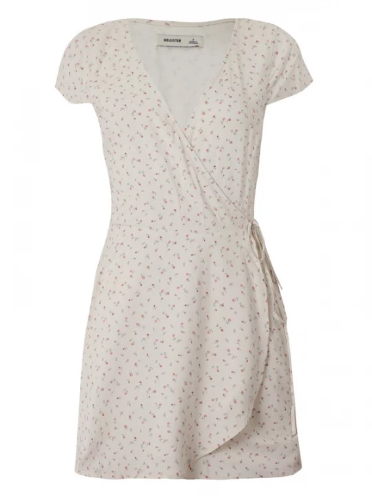 Foto van product HOLLISTER Zomerjurk jade groen / oudroze / bloedrood / wit