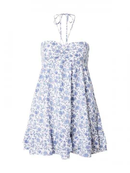 Foto van product HOLLISTER Zomerjurk navy / opaal / lichtblauw