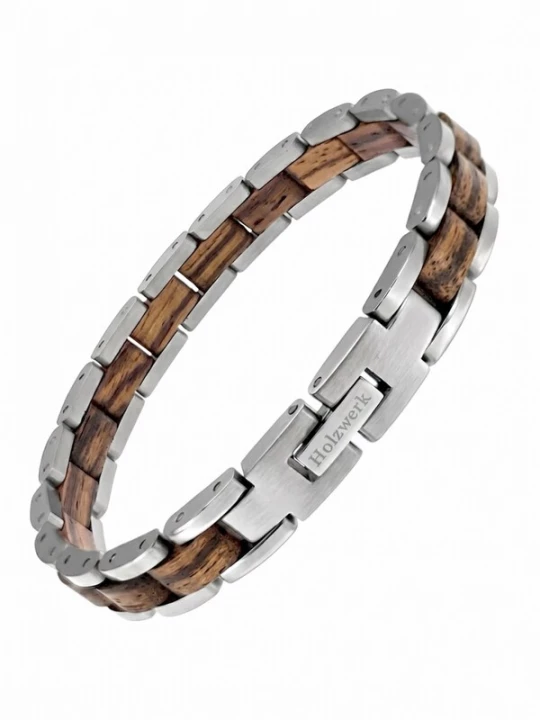 Foto van product Holzwerk Armband 'BEVERSEE' zilver