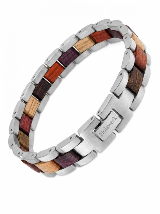 Foto van product Holzwerk Armband 'BUGASEE' bruin / gemengde kleuren