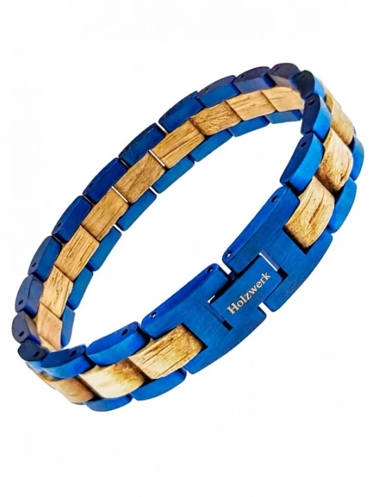 Foto van product Holzwerk Armband 'CHIEMSEE' blauw