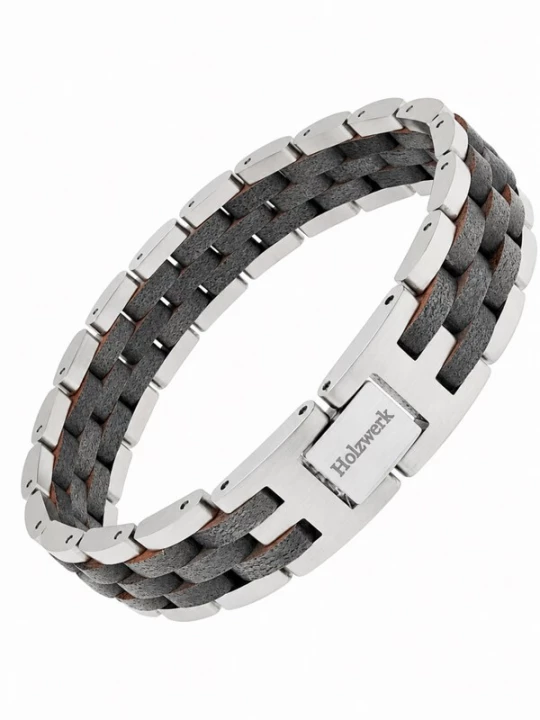 Foto van product Holzwerk Armband 'EDERSEE' grijs