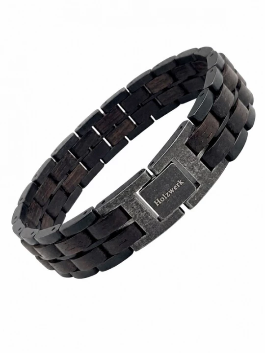 Foto van product Holzwerk Armband 'GAMENSEE AY' grijs
