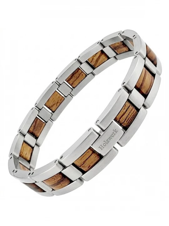 Foto van product Holzwerk Armband 'IDASEE' zilver