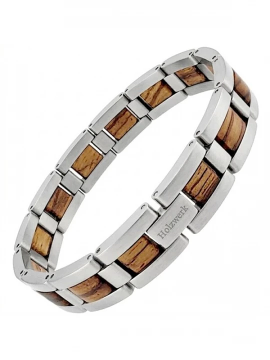 Foto van product Holzwerk Armband 'IDASEE' zilver