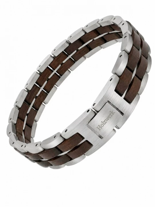 Foto van product Holzwerk Armband 'ORTHSEE' zilver