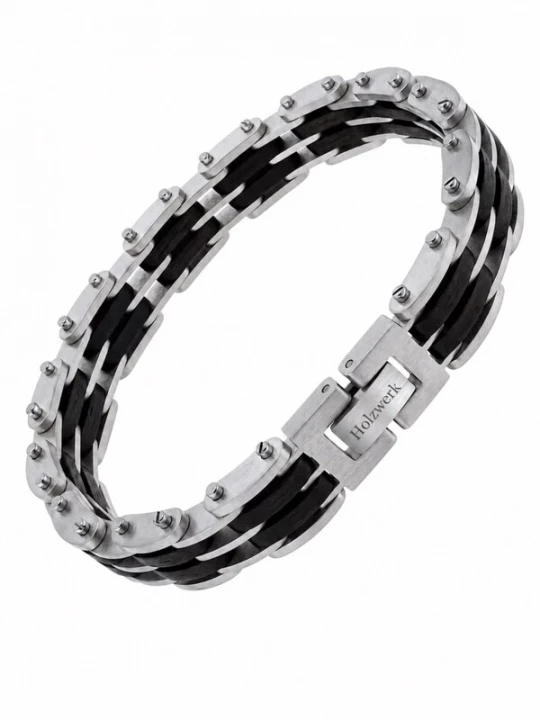 Foto van product Holzwerk Armband 'SCHURMSEE' zilver