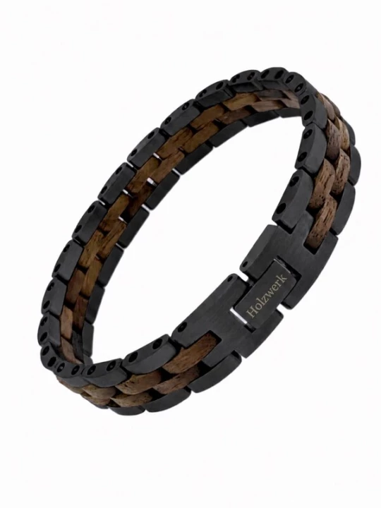 Foto van product Holzwerk Armband 'TREIBSEE' zilver