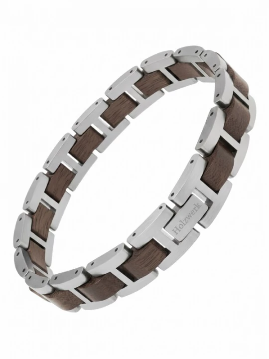 Foto van product Holzwerk Armband 'WERLSEE' zilver