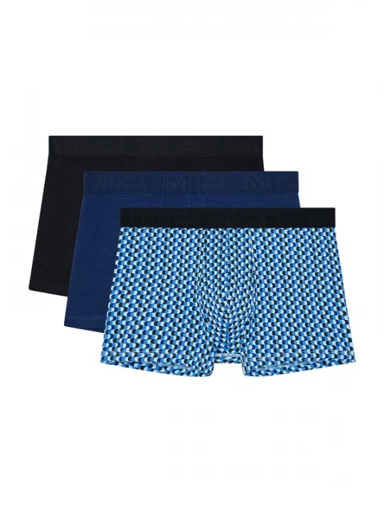 Foto van product HOM Boxershorts ' Daniel #2 ' blauw / lichtblauw / zwart