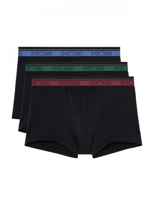 Foto van product HOM Boxershorts 'Tiago' saffier / donkergroen / wijnrood / zwart