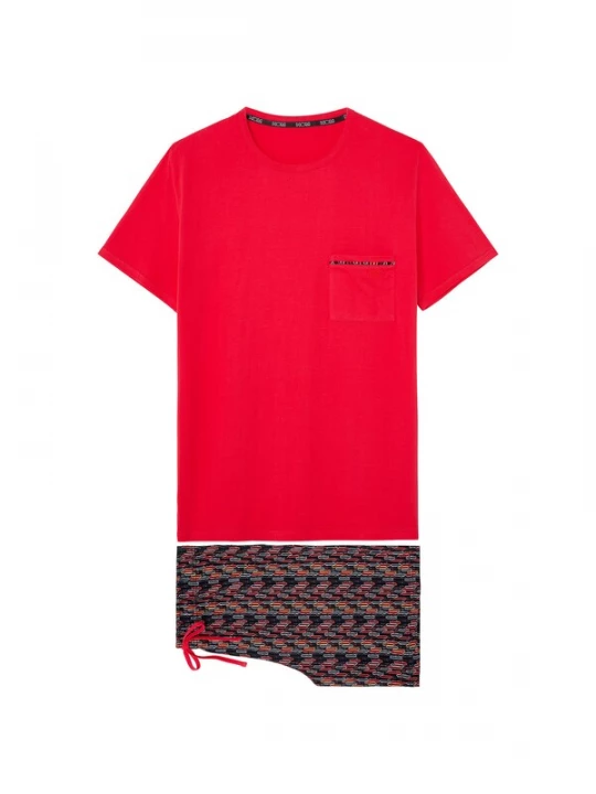 Foto van product HOM Pyjama kort ' Sleepwear Westgate ' rood