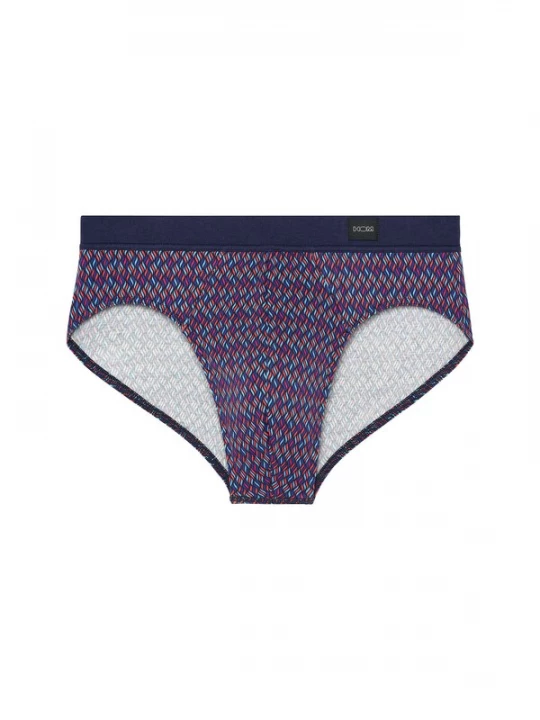 Foto van product HOM Slip ' Comfort Mini Briefs Ocean Drive ' donkerblauw / rood