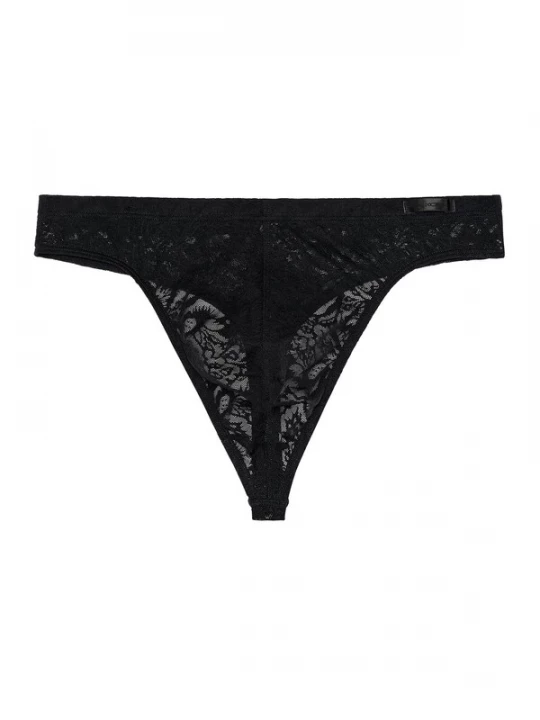 Foto van product HOM Slip ' Free Cut Lace ' zwart