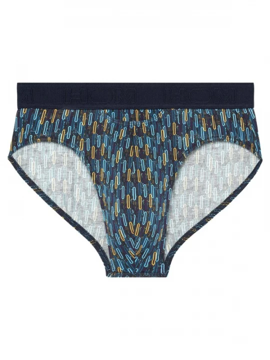 Foto van product HOM Slip ' Mini Briefs HO1 Westgate ' blauw / turquoise / geel