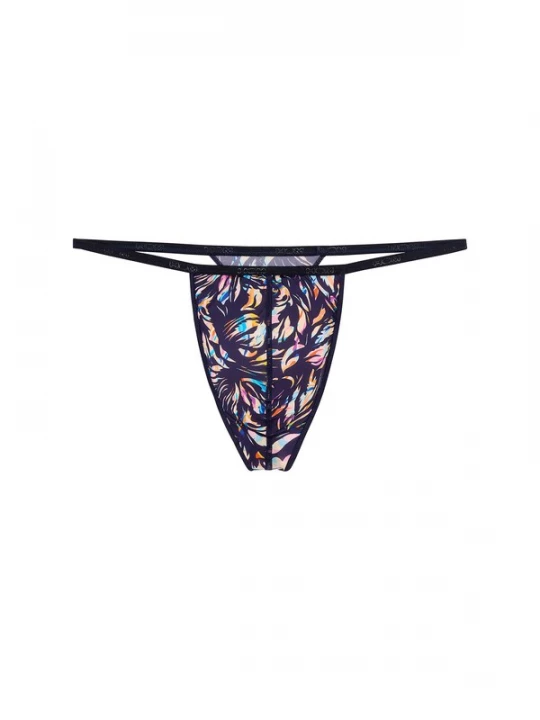 Foto van product HOM Slip ' Viscaya ' navy / lila / gemengde kleuren