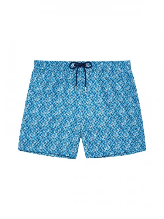 Foto van product HOM Zwemshorts ' Beach Boxer Camaiore ' blauw / turquoise