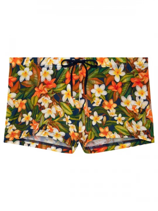 Foto van product HOM Zwemshorts ' Swim Shorts Etna ' groen / gemengde kleuren / oranje