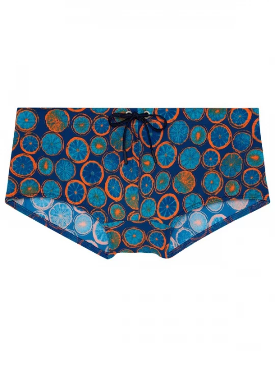 Foto van product HOM Zwemshorts ' Swim Trunk Trapani ' navy / oranje