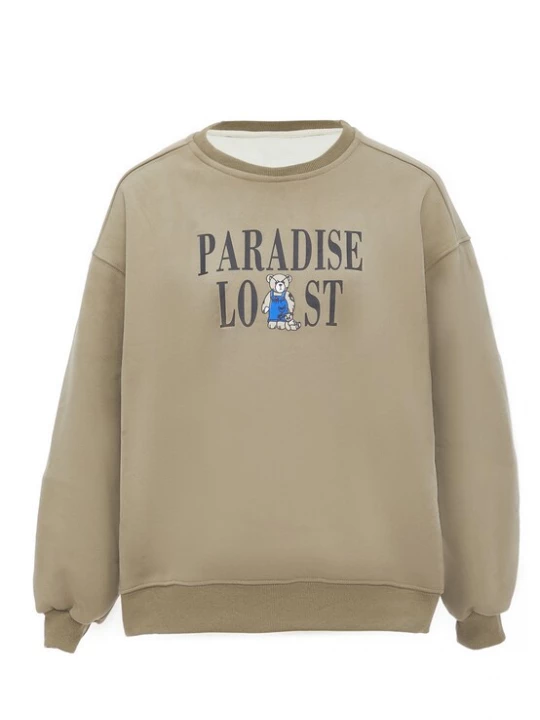 Foto van product HOMEBASE Sweatshirt blauw / olijfgroen / zwart / wit