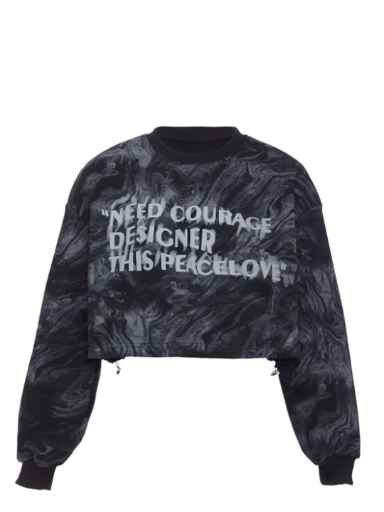 Foto van product HOMEBASE Sweatshirt grijs / zwart