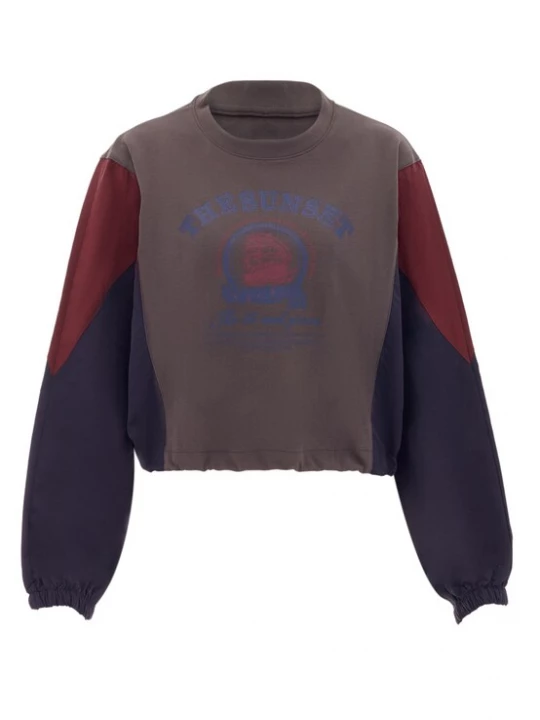Foto van product HOMEBASE Sweatshirt navy / donkergrijs / wijnrood