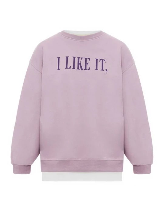 Foto van product HOMEBASE Sweatshirt orchidee / donkerlila / wit