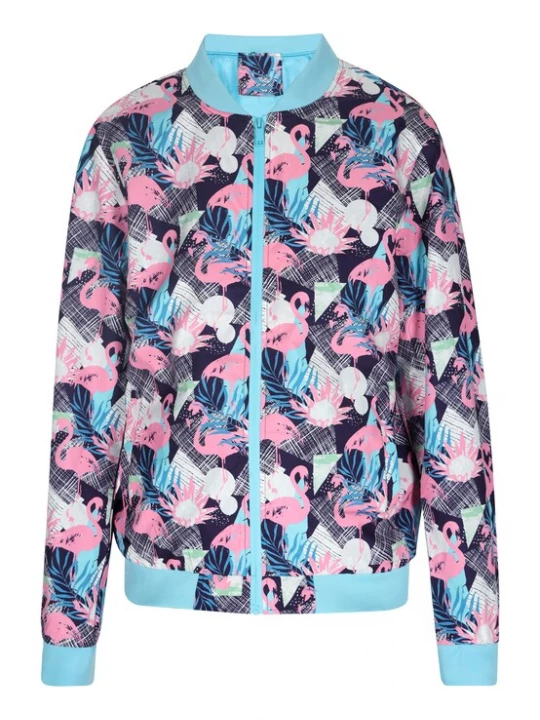 Foto van product HOMEBASE Tussenjas lichtblauw / donkerblauw / rosa / wit