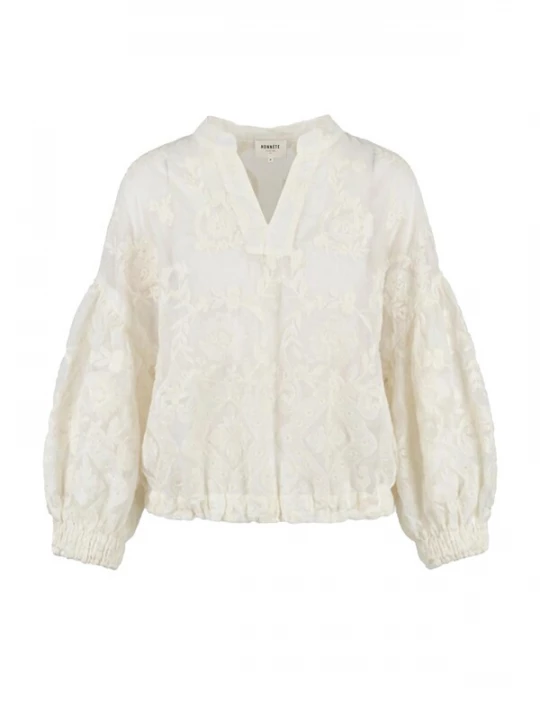 Foto van product Honnête Atelier Blouse 'Edie' offwhite