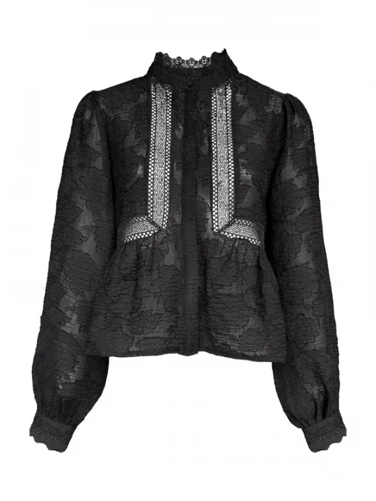 Foto van product Honnête Atelier Blouse 'Mills' zwart