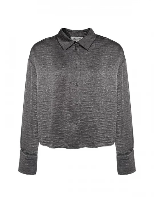 Foto van product Honnête Atelier Blouse 'Zahara' antraciet