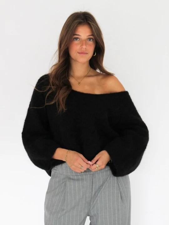 Foto van product Honnête Atelier Trui 'Gigi' zwart