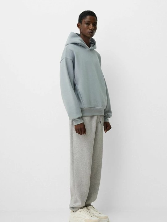 Foto van product Hoodie Bershka koningsblauw gemêleerd