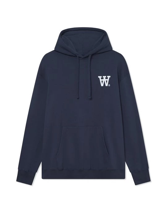 Foto van product Hoodie Double A By Wood Wood donkerblauw