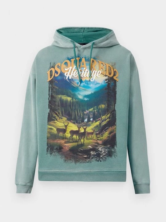 Foto van product Hoodie Dsquared2 donkergroen