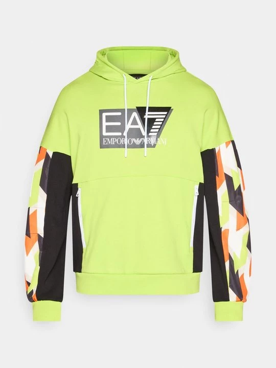 Foto van product Hoodie EA7 Emporio Armani neongroen