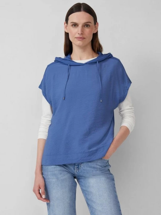 Foto van product Hoodie in stofmix s.Oliver blauw