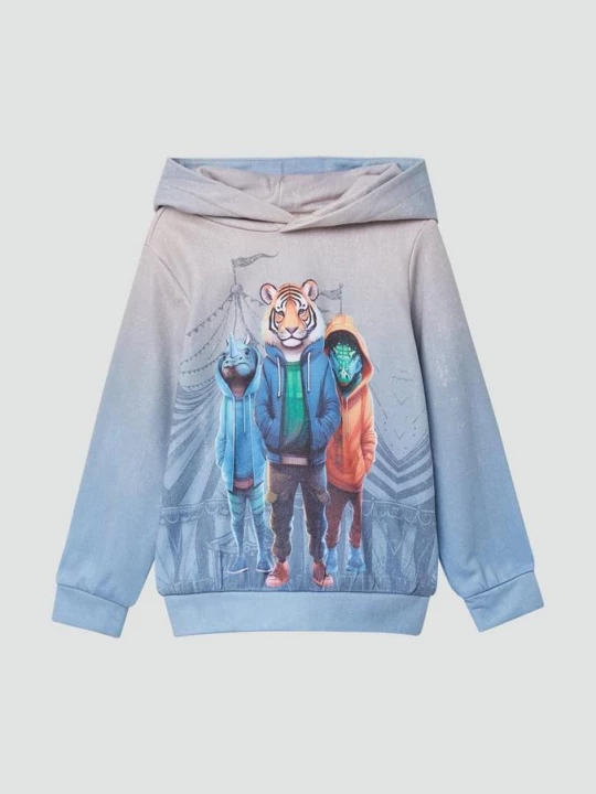 Foto van product Hoodie met gevoerde capuchon en all-over print s.Oliver