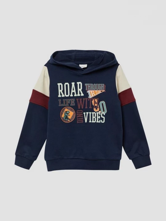 Foto van product Hoodie met print en contrasterende details s.Oliver