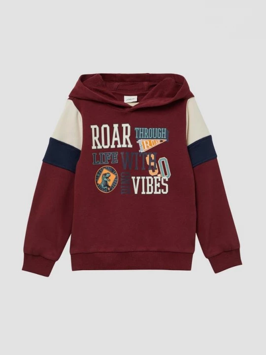 Foto van product Hoodie met print en contrasterende details s.Oliver