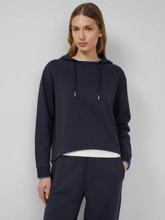 Foto van product Hoodie met split aan de achterkant s.Oliver blauw