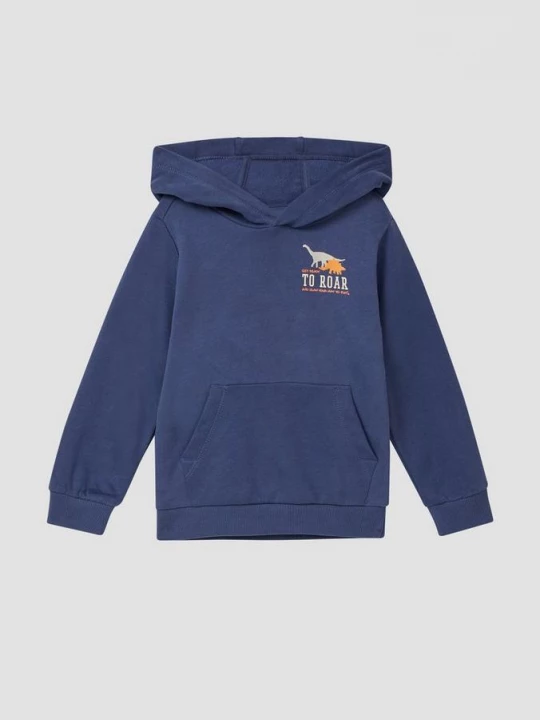 Foto van product Hoodie met voor- en achterkantprint en knusse binnenkant s.Oliver blauw
