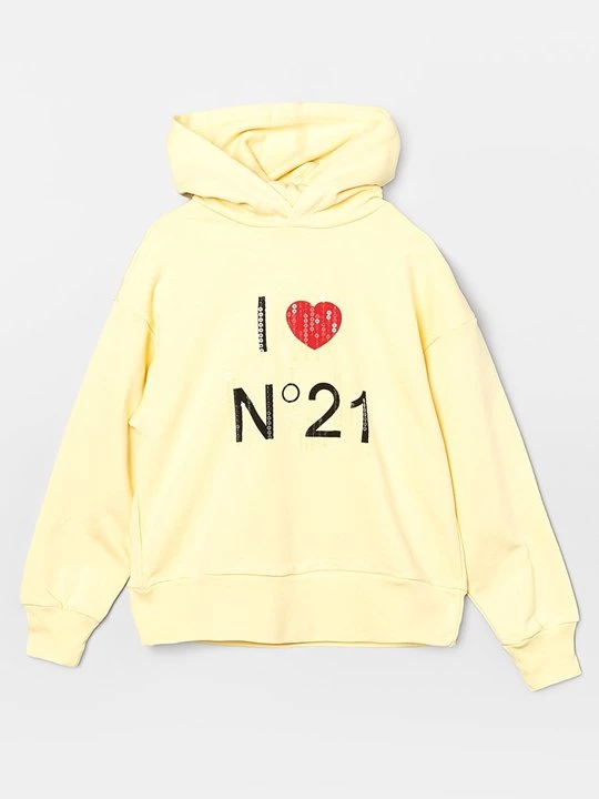 Foto van product Hoodie N°21 lichtgeel
