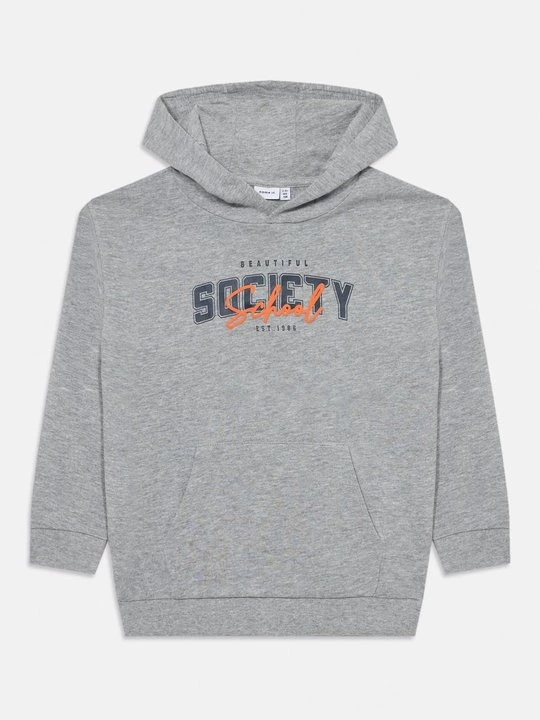 Foto van product Hoodie NAME IT grijs gemêleerd