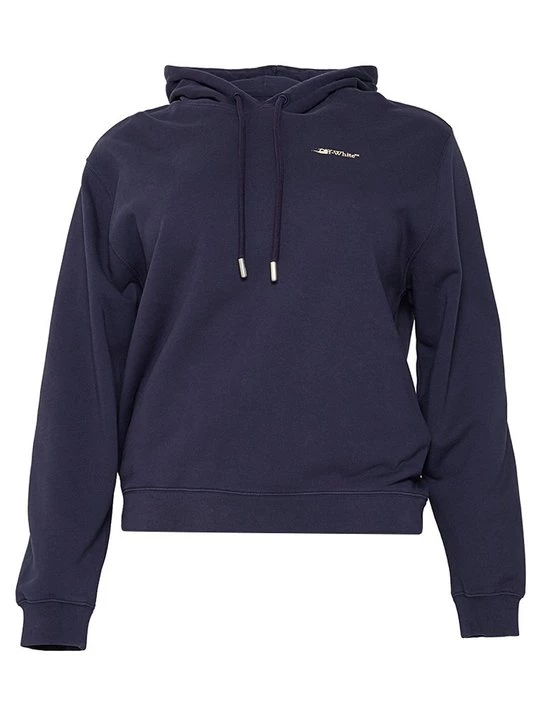 Foto van product Hoodie Off White donkerblauw