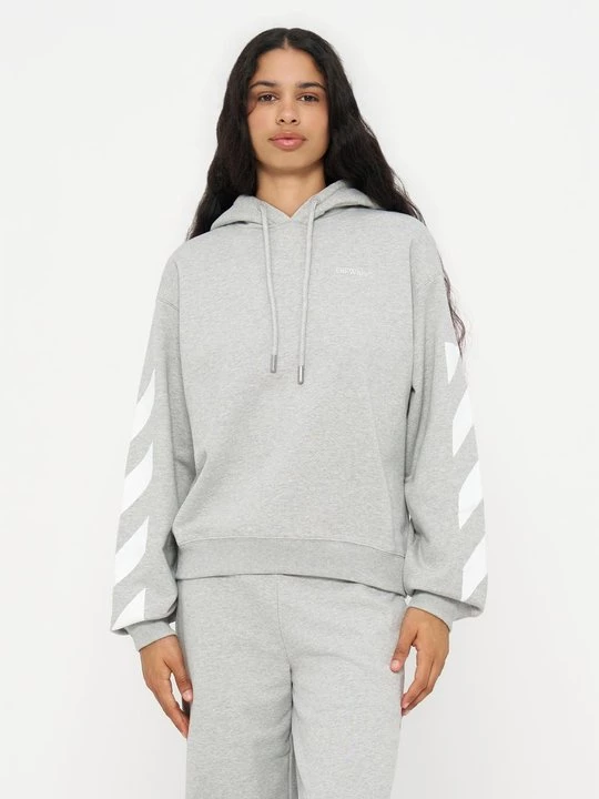 Foto van product Hoodie Off White grijs