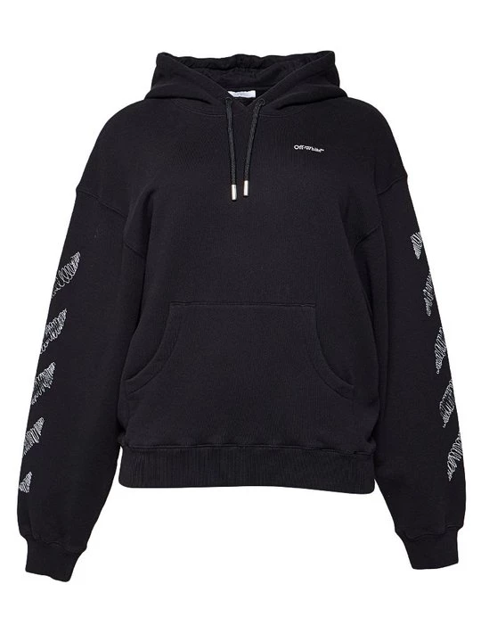 Foto van product Hoodie Off White zwart