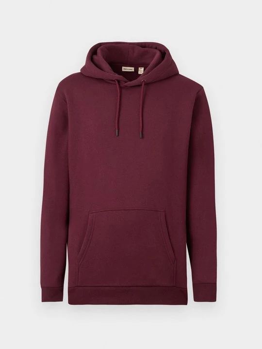 Foto van product Hoodie Only & Sons bordeauxrood