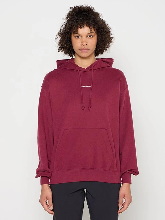 Foto van product Hoodie Peak Performance bordeauxrood